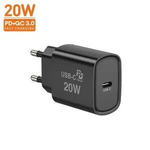 VINA Vina 최고 순위 제품 20W 벽 충전기 AU 미국 EU 플러그 PD USB-C 아이폰 용 이동식 충전기