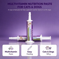 Pâte multivitaminée pour animaux de compagnie OEM ODM pour chiens et chats, complément vitaminique et minéral, 120g, formule personnalisée à étiquette privée
