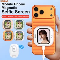 Kdbao Portable HD T3 : Gadget de mise en miroir d'écran de téléphone pour diffusion en direct, vlog et moniteur de selfie magnétique synchronisé