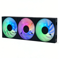 Kipas Casing ARGB 120mm yang Dapat Disambungkan, Kipas Pendingin PC Sistem Daisy Chain, Kipas PWM 4Pin Senyap untuk Kipas Casing Komputer Desktop Gaming