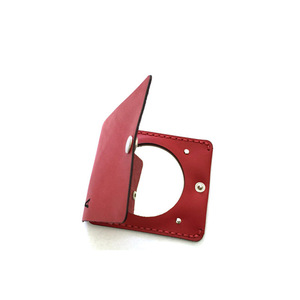 Custom genuine leather <b>mirror</b>, <b>small</b> makeup <b>mirror</b>, folding portable makeup <b>mirror</b>, free gift. - Product Image 4