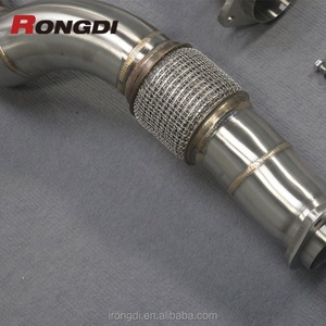 Tuyaux d'échappement brossés entièrement compatibles S58, collecteur droit pour BMW M3 G80 M4 G82 3.0T, moulage monobloc - Product Image 4