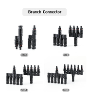 Connecteur solaire 6 voies 1500V IP67, mâle-femelle, séparateur photovoltaïque, contacts en cuivre pour système de stockage de batteries solaires