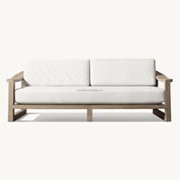 Muebles de teca para exteriores sasánida, diseño escandinavo de mediados de siglo, sofá de teca Sebastian