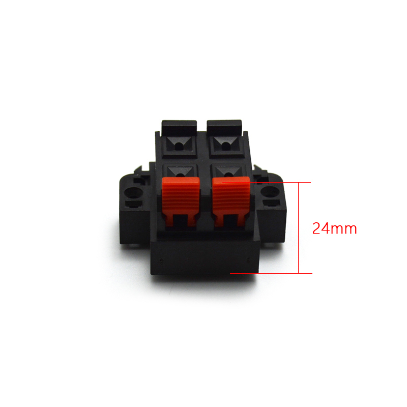 haut-parleur boîte de câblage 4 terminal audio haut-parleur bornier audio pièces haut-parleur accessoires Connecteur