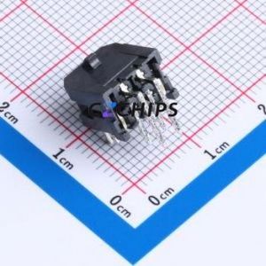 430450421 Wire-to-Board Pin Header Bent Lead Through Hole,P=3mm Connector 2x2P 3mm Right Angle Insert Micro-Fit (MX 3.0) - Product Image 2