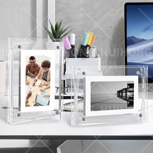 Cadre photo numérique transparent en acrylique de 7 pouces, <span class=keywords><strong>NFT</strong></span> coloré, haut de gamme, lecteur d'album électronique numérique, lecture vidéo en mouvement - Product Image 4