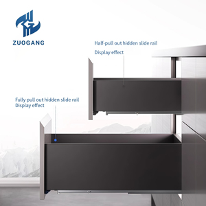 3D đệm đóng cửa kính thiên văn slide, phía dưới gắn ngăn kéo slide, Hidden Kính thiên văn đường ray - Product Image 6