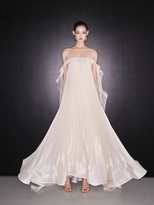 Abito Lungo da Donna Sexy con Spalle Scoperte <span class=keywords><strong>e</strong></span> <span class=keywords><strong>Top</strong></span> <span class=keywords><strong>a</strong></span> Tubo Intrecciato, Stile Europeo Americano, Antistatico, <span class=keywords><strong>a</strong></span> <span class=keywords><strong>Vita</strong></span> <span class=keywords><strong>Alta</strong></span>, per Commercio Estero - Product Image 5