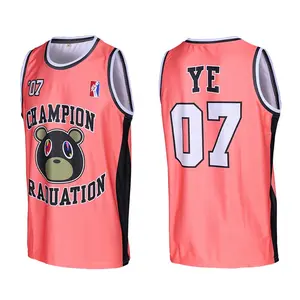 Venta al por mayor jersey de baloncesto de anime-Camiseta sin mangas con estampado 3D Digital para hombre, camisa de baloncesto barata, estilo Anime, malla YE #07