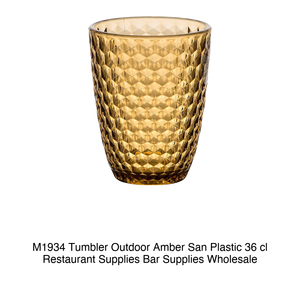 Amber San 36 cl <b>Plastic</b> <b>Outdoor</b> Glass H 10.5 cm Ø 8.5 cm M1934 - Product Image 2