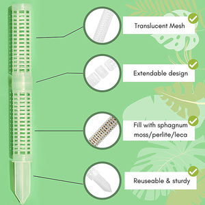 Support <span class=keywords><strong>pour</strong></span> plantes Piquets de croissance en plastique Nid d'abeille Eau de coco Bâtons de mousse <span class=keywords><strong>Colonne</strong></span> d'escalade Plantes d'intérieur Bâtons de mousse - Product Image 2