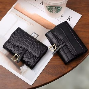 Porte-cartes multi-cartes pour femmes, en cuir PU exquis, motif alligator, étui pour carte d'identité, petit portefeuille RFID pour femmes - Product Image 3