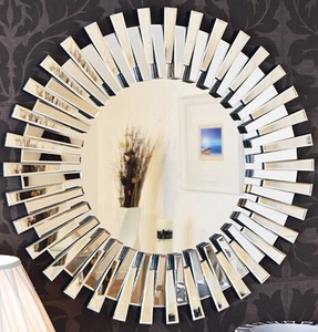 Espejo Decorativo <span class=keywords><strong>con</strong></span> Marco Biselado de Diseño <span class=keywords><strong>Veneciano</strong></span>, Espejo de <span class=keywords><strong>Pared</strong></span> Grande para Decoración de Sala de Estar, Venta de Fábrica - Product Image 3