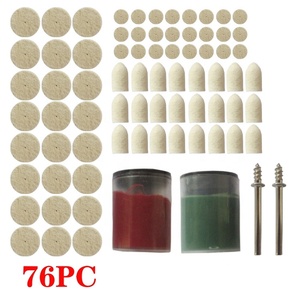 OEM Wholesale Price High Quality Wool Felt <strong>Bobs</strong> for Metal Glass Jade Agate Polishing White Pure Wool Felt <strong>Bobs</strong> with Shank - Product Image 3