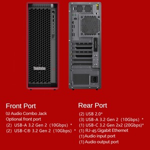 En Stock, Estación de Trabajo Gráfica Lenovo ThinkStation P5 Tower, Procesador Intel Xeon W3, Computadora de Escritorio para Edición y Renderizado de Video - Product Image 6