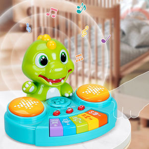 Wholesale <b>Instrument</b> Dinosaur Shape Mini Animal Piano Keyboard Toy with Light <b>Music</b> Toys - Product Image 2