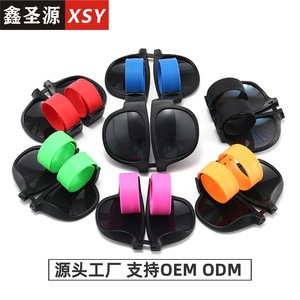 Xinshengyuan Snap <b>Mirror</b> Sports Sunglasses UV400 PC Frame Blue Lens For Men And Women - Product Image 5