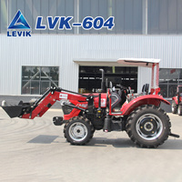 Tracteur agricole miniature 4x4 haute performance 60 CV avec attelage 3 points et essieu renforcé pour travaux en verger et en ferme