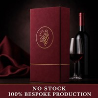 Boîte cadeau pour vin, style livre magnétique, couvercle rabattable, boîte en papier, logo en feuille d'or, emballage personnalisé pour une seule bouteille de vin rouge