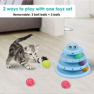Tour Interactive à 4 niveaux pour chats, jeu de jouets à gratter, puzzle, tour de jeu pour chats - Product Image 6