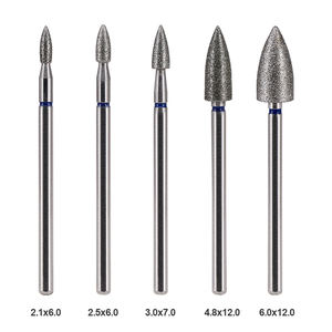 Özel Yapım Tüm Boyutlarda Konik Şekilli Yüksek Kaliteli Profesyonel Manikür Makinesi İnce Elmas Rus Tırnak Frezleri Yüksek Hızlı - Product Image 2