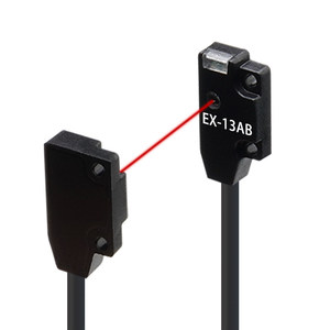 Sensor Fotoelétrico Ultrafino de Feixe Óptico e Reflexão Difusa com Saída NPN DC12-24V Chave Óptica EX-13AB EX-14AB - Product Image 1