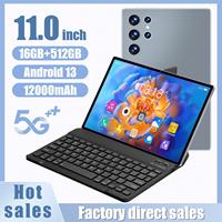 Tablet Android 10.1 Inci 16GB+512GB Dual SIM, Edukatif dengan Fitur Panggilan Telepon S23U Bermerek