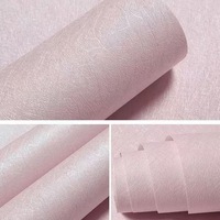 Papier peint 3D imperméable en PVC, pelable et auto-adhésif, décoration intérieure, blanc uni, vinyle avec support en tissu