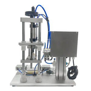 เครื่องปิดฝาขวดกึ่งอัตโนมัติแบบลม ขนาดเส้นผ่านศูนย์กลางขวด 18 มม. สำหรับใช้กับสารเคมี พร้อมมอเตอร์และปลั๊กแบบยุโรป - Product Image 1