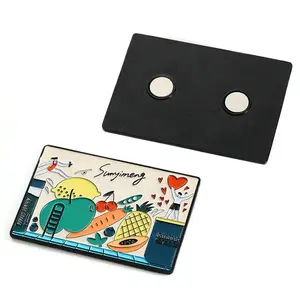 lovely design custom dye black metal soft enamel fridge magnets for refrigerator home deco
