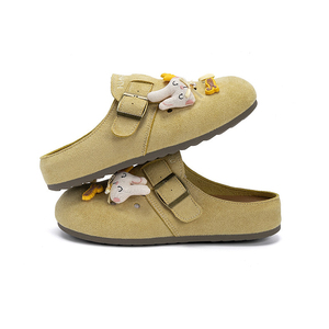 Chaussures <span class=keywords><strong>Boston</strong></span> pour femmes, mules décontractées avec boucle décorative fleur 3D, semelle confortable en PVC, style <span class=keywords><strong>Birkenstock</strong></span> - Product Image 2