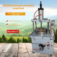 Machine à crêpes commerciale automatique Rongtong modèle 860, presse à galettes de maïs, chauffage électrique, revêtement antiadhésif, machine à galettes hydraulique