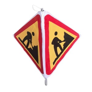 Faltbares Warn-Dreieck für Straßenarbeiten, Baustellen-Sicherheitsschild, Hochsichtbare Reflektierende Straßensicherheitsausrüstung - Product Image 5