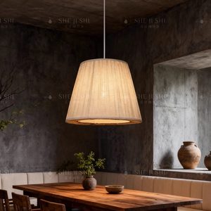 Lámpara colgante Wabi Sabi redonda E27 de bajo consumo para el hogar, restaurante, comedor, iluminación de diseño. - Product Image 2
