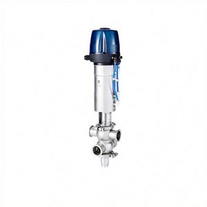 Valvola di controllo sanitaria in acciaio inox doppia sede pneumatica intelligente valvola Mixproof - Product Image 1