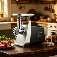 Hachoir à viande électrique durable pour usage domestique AZ-MG097, moteur AC, boîte de vitesses 081, hachoir à viande domestique avec protection contre les surcharges thermiques