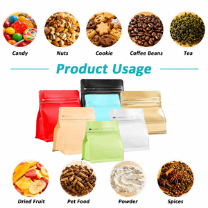 Sachet personnalisé imprimé refermable à fermeture éclair avec valve unidirectionnelle et fond plat, emballage plastique pour aliments, aliments pour bébés, bonbons, café, lactosérum - Product Image 4