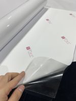 Rouleau de vinyle auto-adhésif PVC blanc brillant/mat imprimable pour affiches et supports d'impression