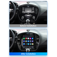 CARUPEZ 9.7 inci Android Auto GPS DSP Stereo Mobil untuk Juke 2011-2018 & Infiniti ESQ 2014-2019