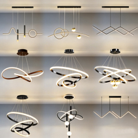 Plafonnier LED Nordique Rond, Simple et Créatif, Doré, pour Chambre, Petit Balcon, Couloir et Salon