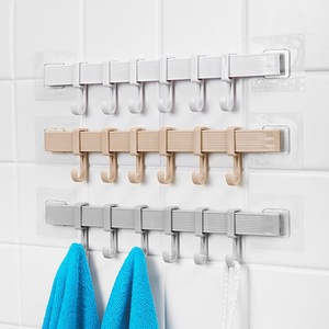 Crochet de rangement multifonctionnel pour <span class=keywords><strong>cuisine</strong></span>, armoire, 6 crochets, organisateur de rangement pour la maison, étagère de rangement, garde-manger, coffre, outils, serviettes, porte-manteau, étagère de garde-robe - Product Image 5