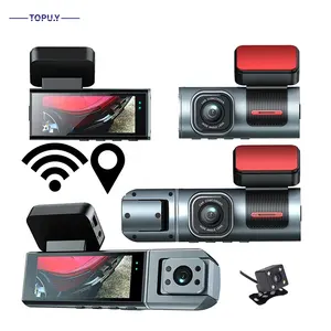 TOPU.Y New 1080p Driving Recorder Triple lens Car Black Box Dual lens Full Hd Dual Camera Front Interior Rear wifi GPS Dash Cam