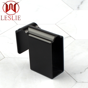 12*30mm Square Zinc Alloy Black Detachable Closet Hardware Support <strong>Clothes</strong> Tube Holder Hanger Pipe <strong>Corner</strong> Wardrobe Hanging <strong>Rails</strong> - Product Image 1