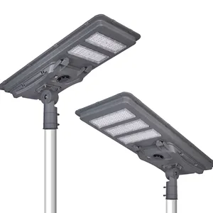 Photocell lampu jalan bertenaga surya, lampu jalan luar ruangan bertenaga surya semua dalam satu Lumen tinggi