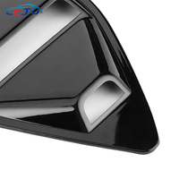 Ailerons de fenêtre latérale arrière de voiture en ABS noir brillant aspect carbone pour Chevrolet Camaro 1LT 2LT RS 1SS 2SS LS 2016-2024