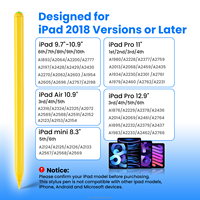 ID730 stylet pour IPad Air 4/5 IPad Mini 6 et série IPad Pro avec crayon de charge sans fil magnétique pour IPad