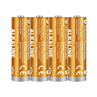 Piles alcalines 1.5V Double a, pile alcaline LR6 de taille de cellule sèche AA 1.5v, 9 pièces de bonne qualité avec emballage à bas prix