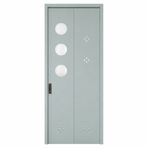 <span class=keywords><strong>Porte</strong></span> pliante plate sans rail en aluminium avec <span class=keywords><strong>hublot</strong></span> circulaire pour intérieur – Fourniture B2B - Product Image 6