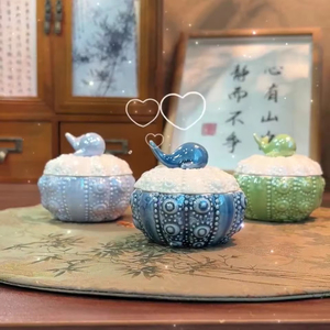 <strong>Ceramic</strong> Blue Little Whale <strong>Jewelry</strong> <strong>Box</strong> Storage Jar <strong>Jewelry</strong> Ring Necklace <strong>Box</strong> Storage <strong>Box</strong> Desktop Ornaments Gift - Product Image 2